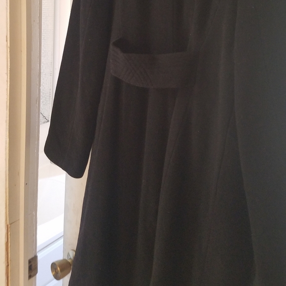 Fleet Street Wool Coat Size Small Black - Picture 2 of 3